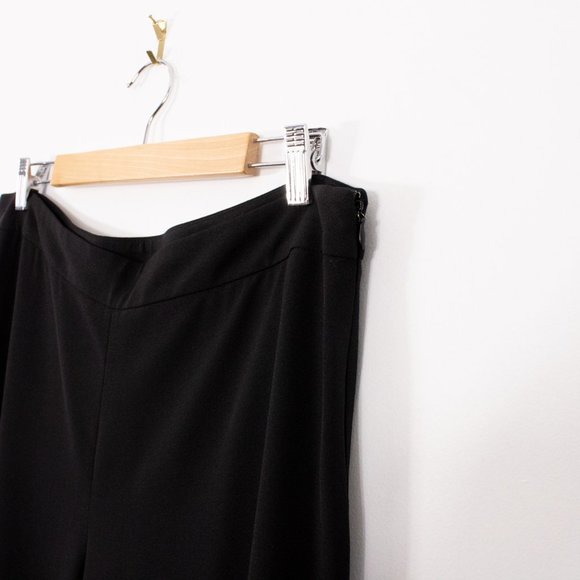 *Spanner Black Lightweight Wide Leg Pant - Picture 3 of 5